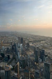 Vista desde el Burj Khalifa en Dubái