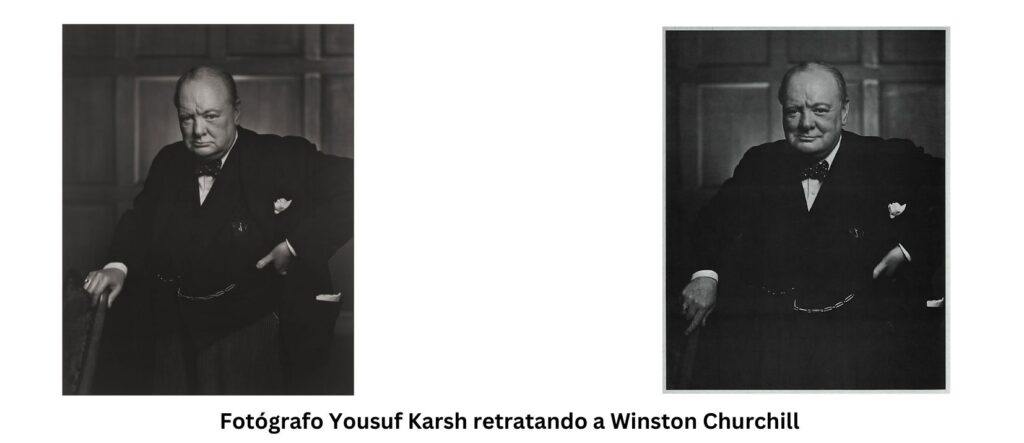 Fotografía más famosa de Winston Churchill tomada por Yousuf Karsh