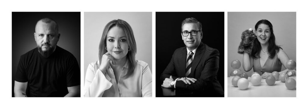 Ejemplos de fotos de perfil profesional en blanco y negro